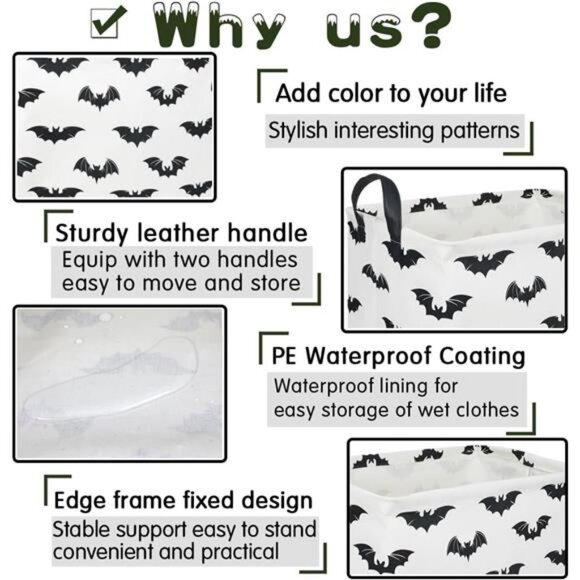 Halloween Batman Basket,Collapsible waterproof storage basket, Batman toy - Picture 6 of 8